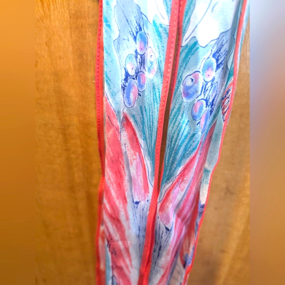 Vera Natural Colors Square Elegant Silk Scarf VTG